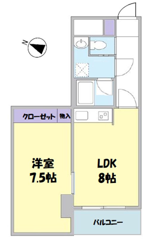 東急ドエルアルス音羽 415号室 間取り