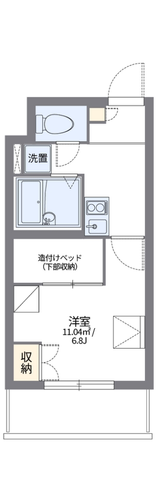 レオパレス本駒込 102号室 間取り