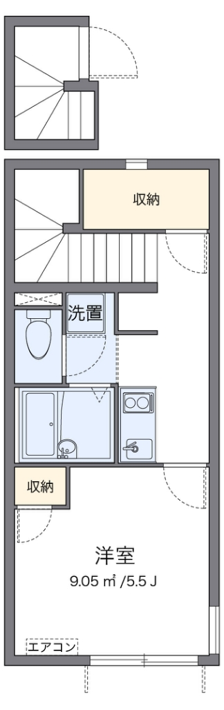 クレイノ戸越銀座 203号室 間取り