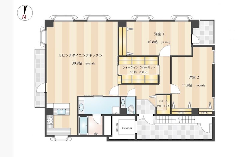 オフィスニューガイア浜松町№17 1101号室 間取り
