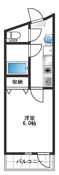 Cardiff 301号室 間取り