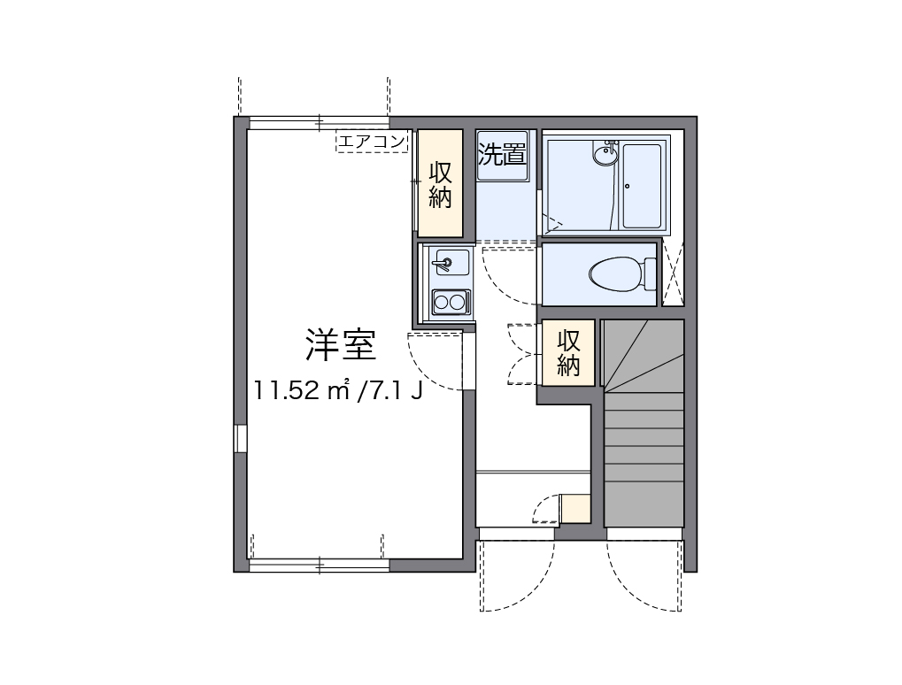 レオネクスト南青山２ 101号室 間取り