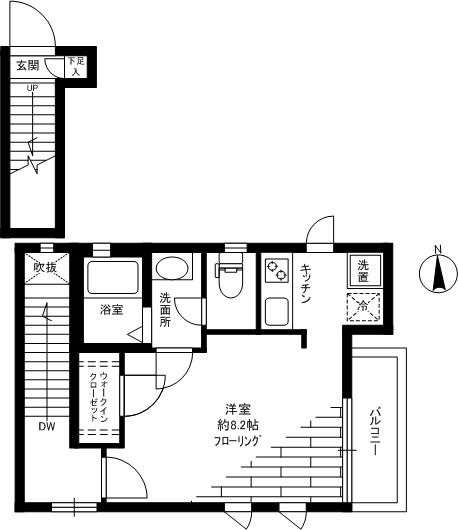 マイセンヴィラ自由が丘 201号室 間取り