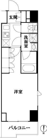 ルーブル池袋弐番館 1007号室 間取り