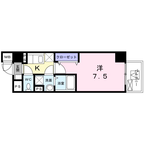 グロリア南青山 201号室 間取り