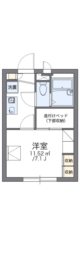 レオパレス豊藤Ⅱ 204号室 間取り