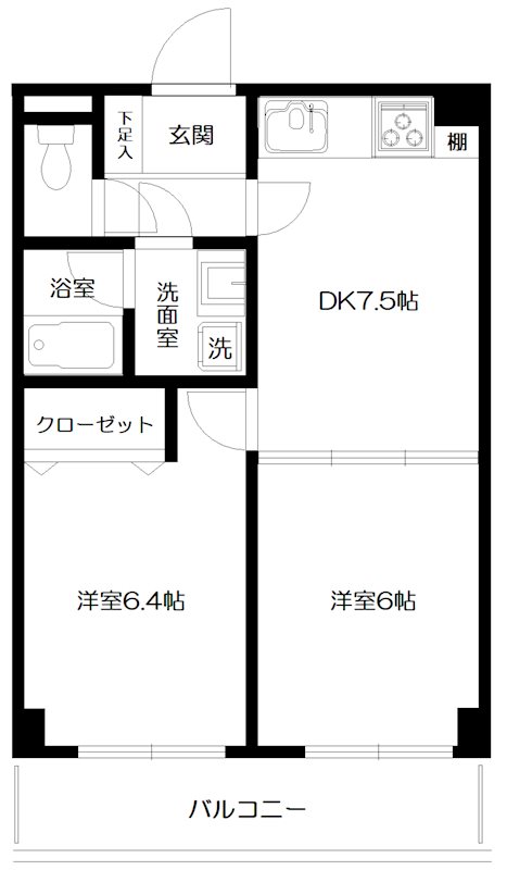 サンシティー要町 202号室 間取り