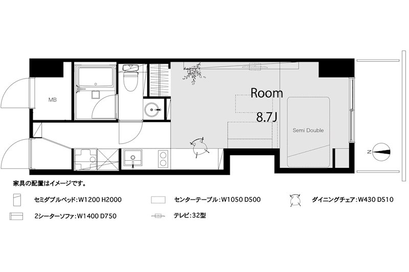 白金グランドハイツ 106号室 間取り