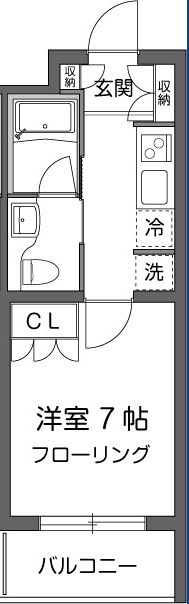 ガーデン用賀 216号室 間取り