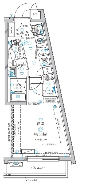ディアレイシャス下高井戸 201号室 間取り