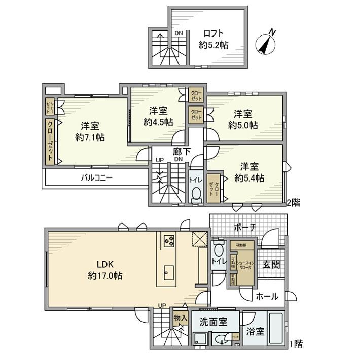 深沢戸建 間取り図