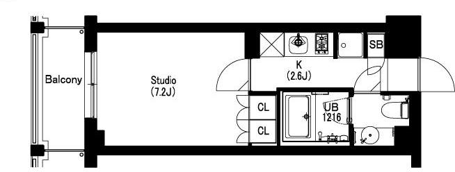 エスティメゾン武蔵小山Ⅱ 203号室 間取り