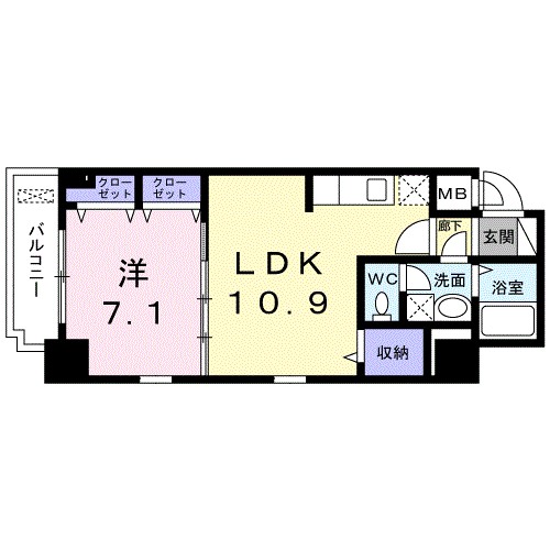 コンフォート駒込 401号室 間取り