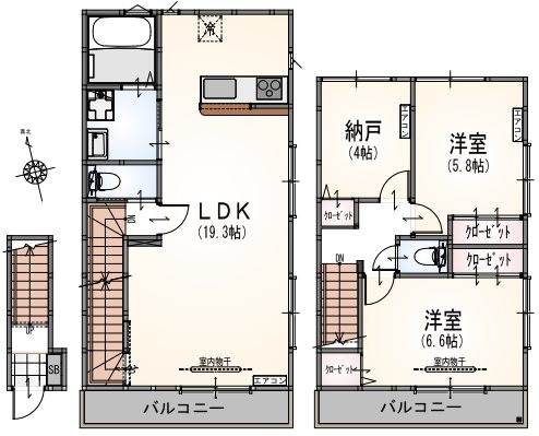 La Résidence Chic 202号室 間取り