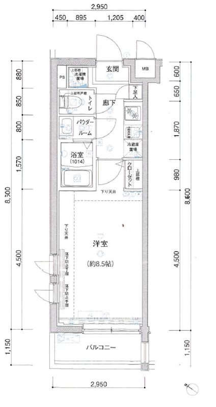 アルテシモジーノ 301号室 間取り