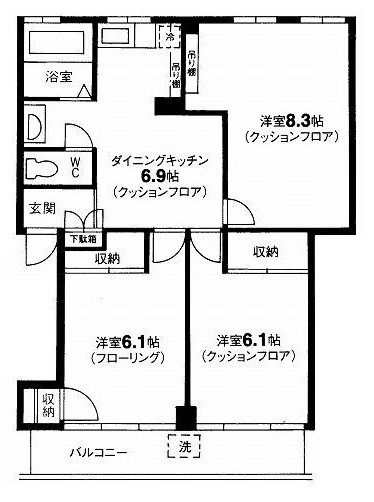 代々木グランドハイツ 210号室 間取り