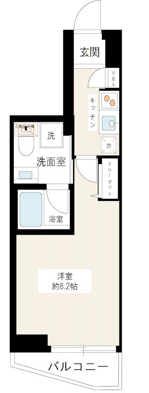 ＨＹ’ｓ Ｓａｌｉｒｅ 用賀 0304号室 間取り
