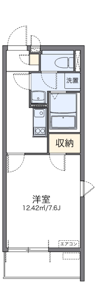 レオネクストグリーンライト 301号室 間取り