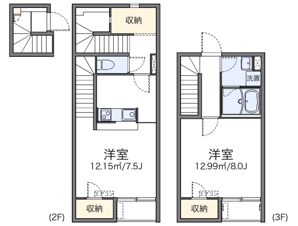 レオネクストスリィ 202号室 間取り