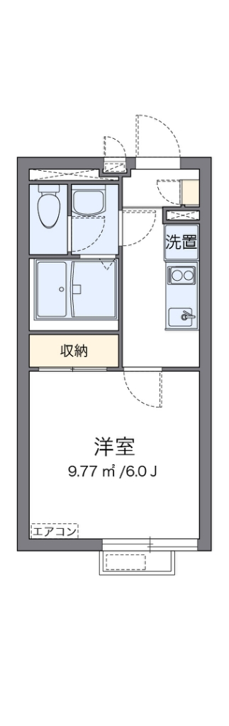 クレイノサンヒルズ 203号室 間取り