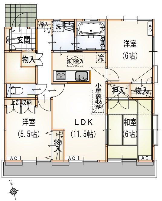 ドミール阿佐谷 203号室 間取り