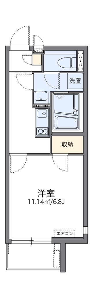 レオネクストアンジュール品川 401号室 間取り