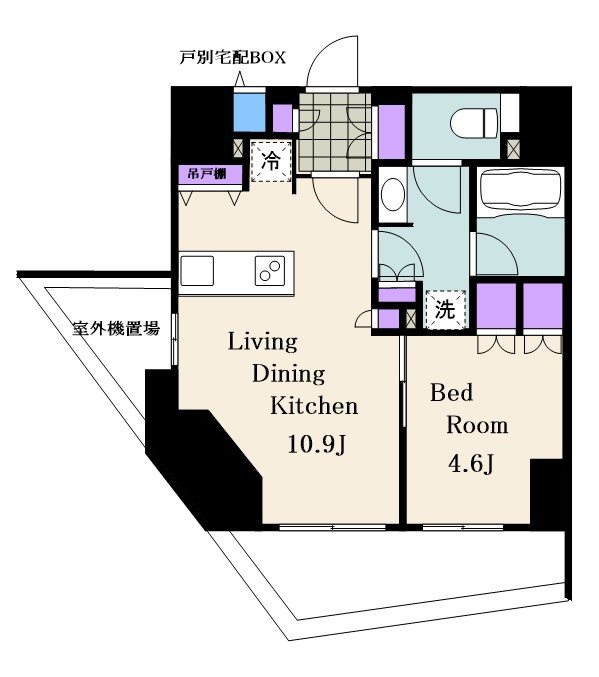 ザ・パークハウスアーバンス早稲田 間取り図