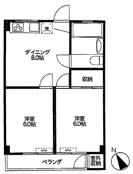 コーポ橘 間取り図