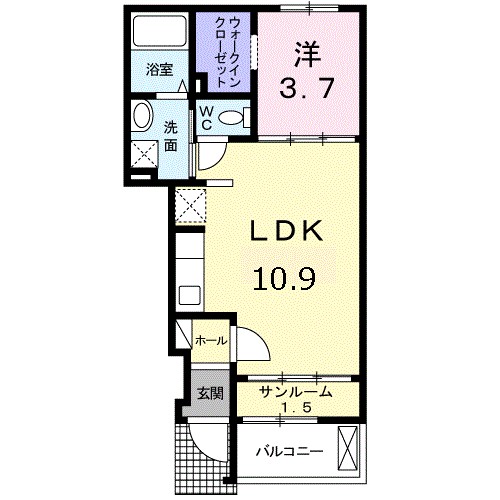 クレール桜上水 間取り図