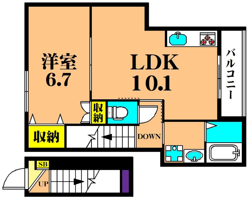 シャルマン西大井 間取り図