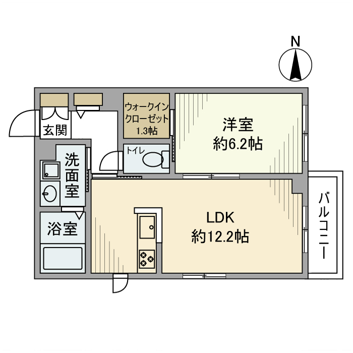 べレオ弥生町 間取り図