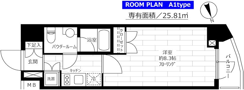 グランドコンシェルジュ広尾 間取り図