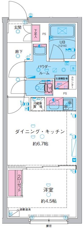 GENOVIA池袋 間取り図
