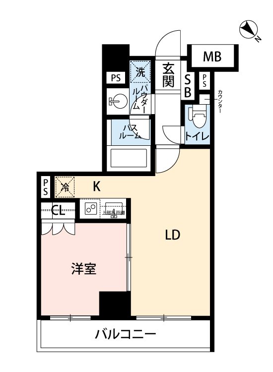 クオリア後楽園 間取り図