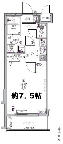ディアレイシャス中野新橋 305号室 間取り