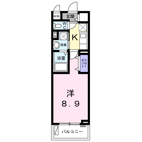 プティメゾン青葉台 103号室 間取り