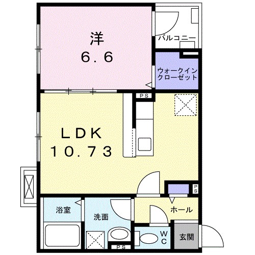 アウローラ桜丘 203号室 間取り