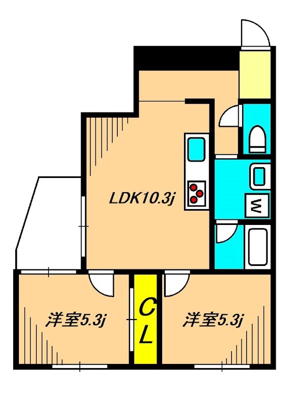 ハイツ自然園 209号室 間取り