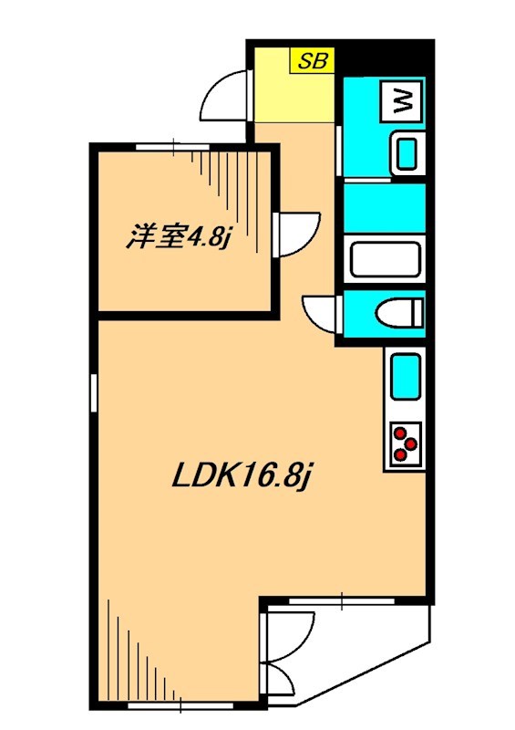 ハイツ自然園 107号室 間取り