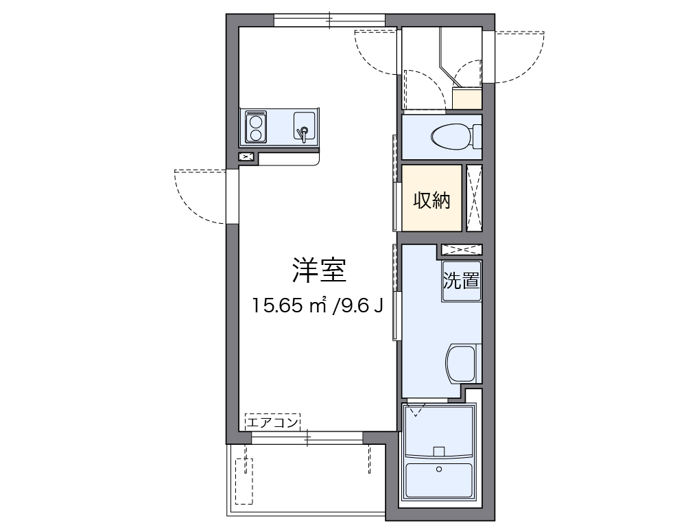 クレイノサンサーラ２ 301号室 間取り