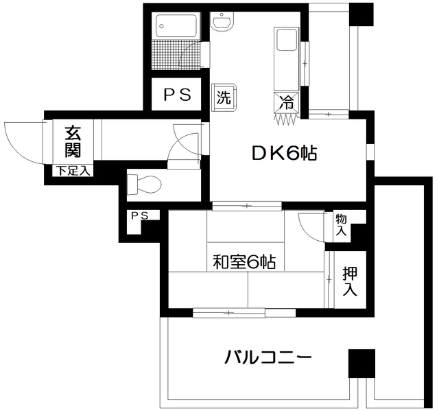 市ヶ谷見附ハイム 806号室 間取り