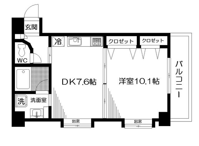 ルミネサクラ 402号室 間取り