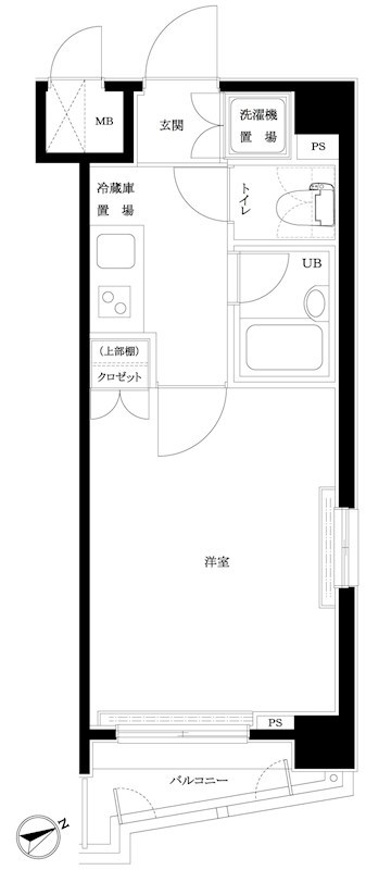 ルーブル下北沢 306号室 間取り