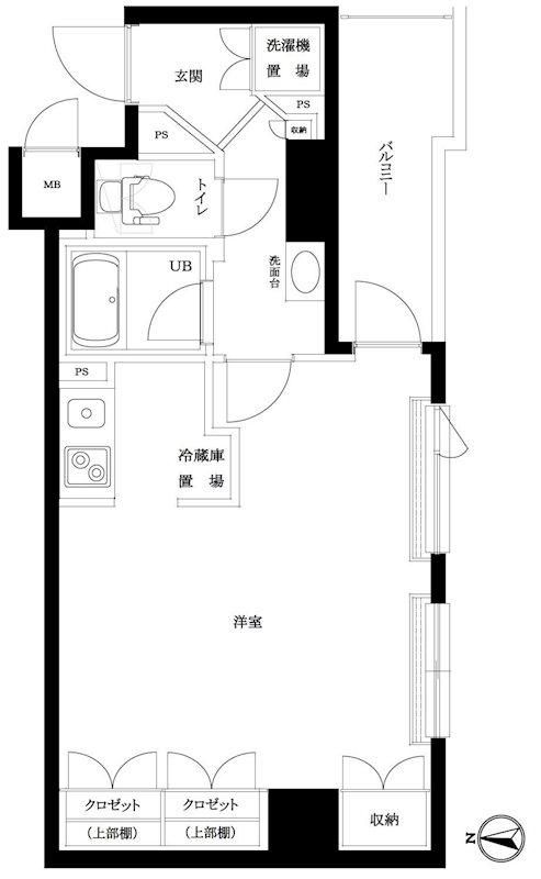 ルーブル明大前 304号室 間取り