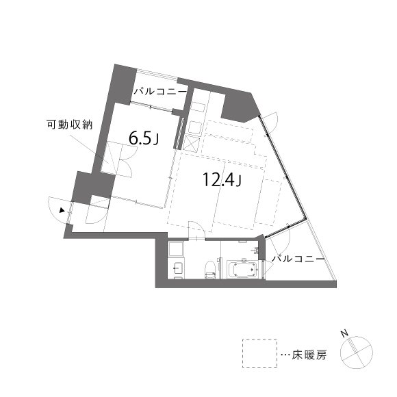 est 604号室 間取り