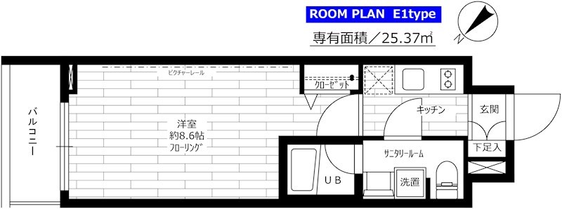 ステージファースト東新宿 103号室 間取り