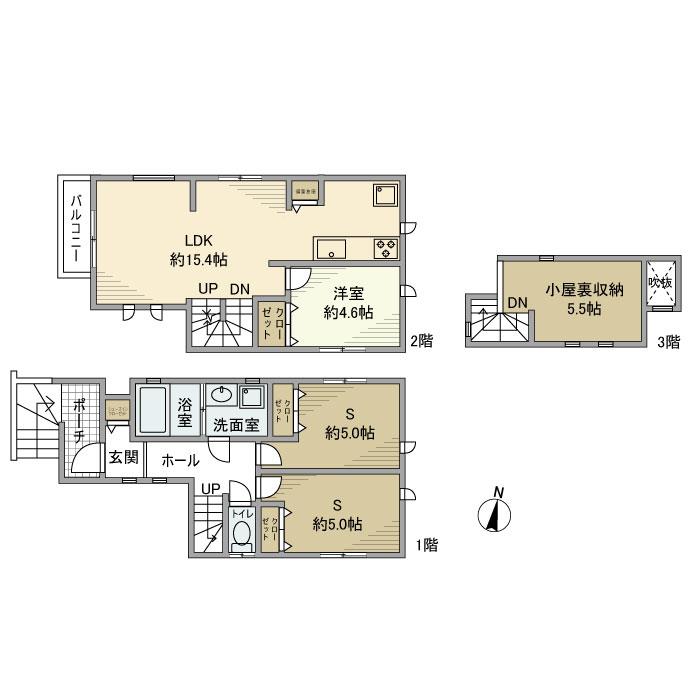 和泉戸建 間取り図