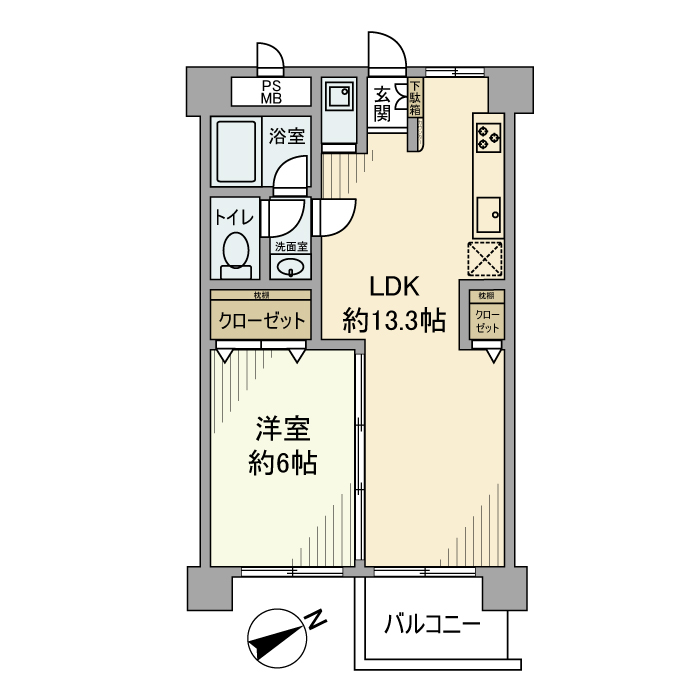 トーア不動前マンション 間取り図