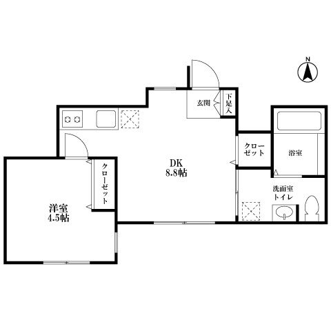 HAUS新中野 間取り図