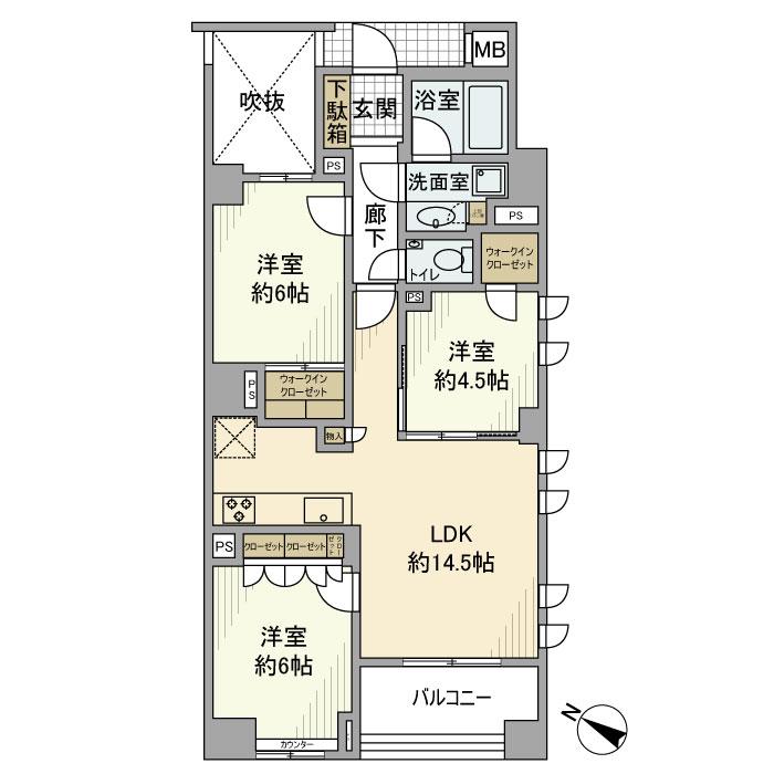 ディアナコート文京千石 間取り図